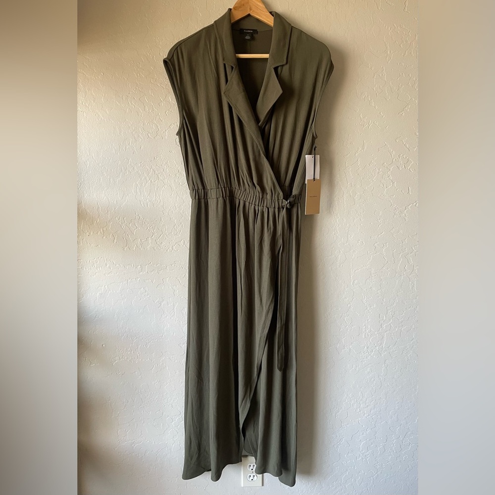 🆕 NWT Halogen Sleeveless Wrap Dress - Picture 2 of 8